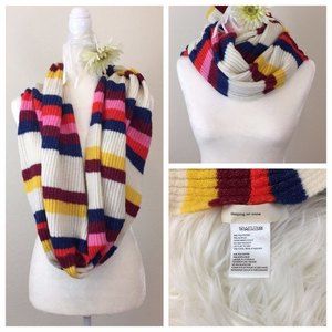 Anthropologie Infinity Cheery Striped Scarf
